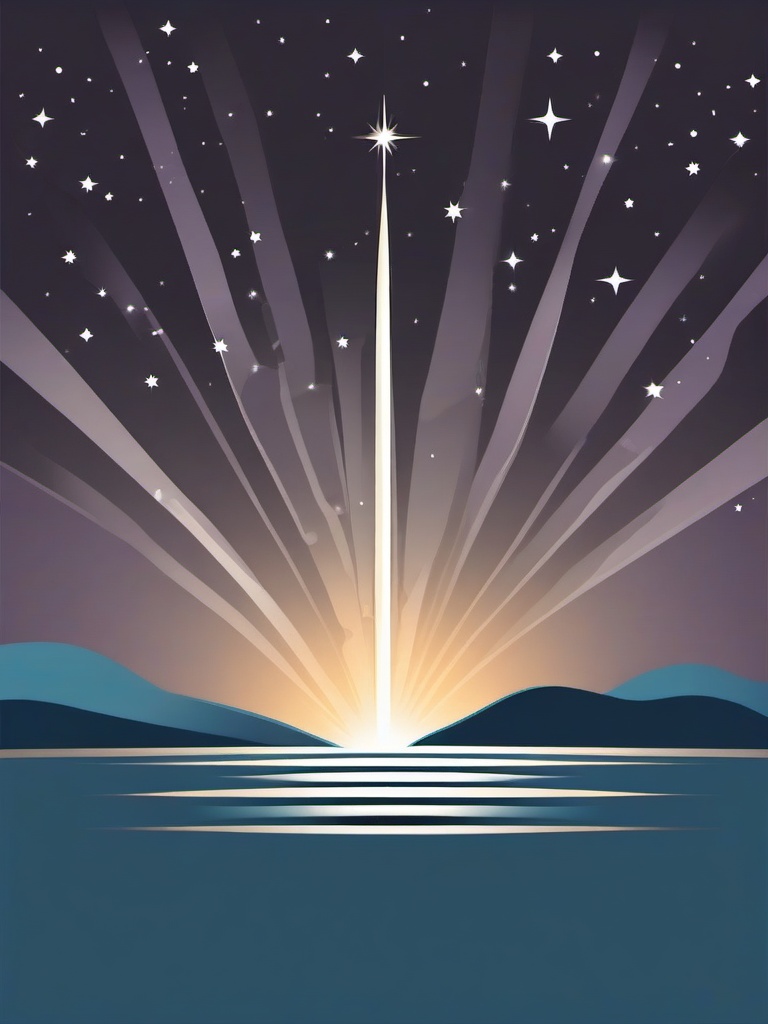 Star Clipart - A shining star, a beacon of hope.  color clipart, minimalist, vector art, 