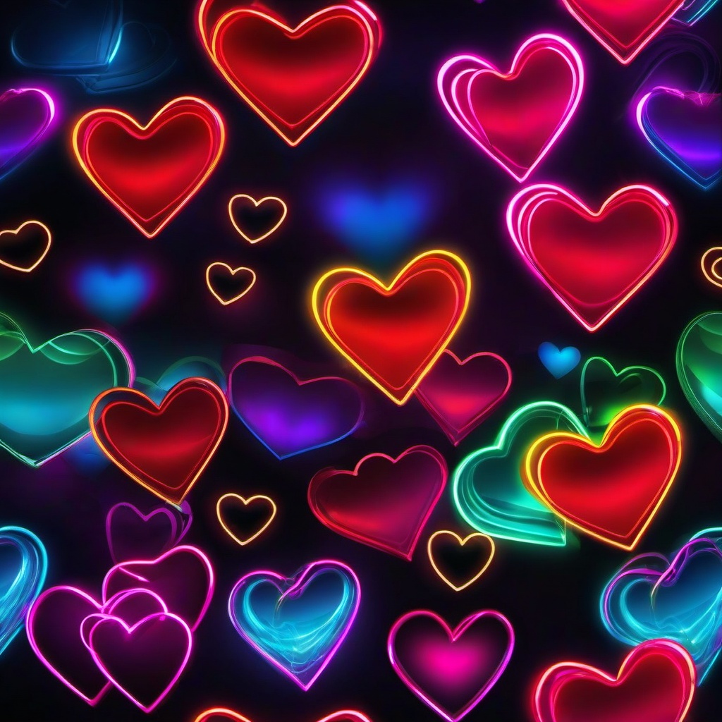 Neon Background Wallpaper - beautiful neon heart wallpaper  