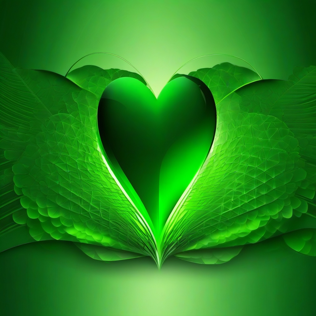 green heart wallpaper  