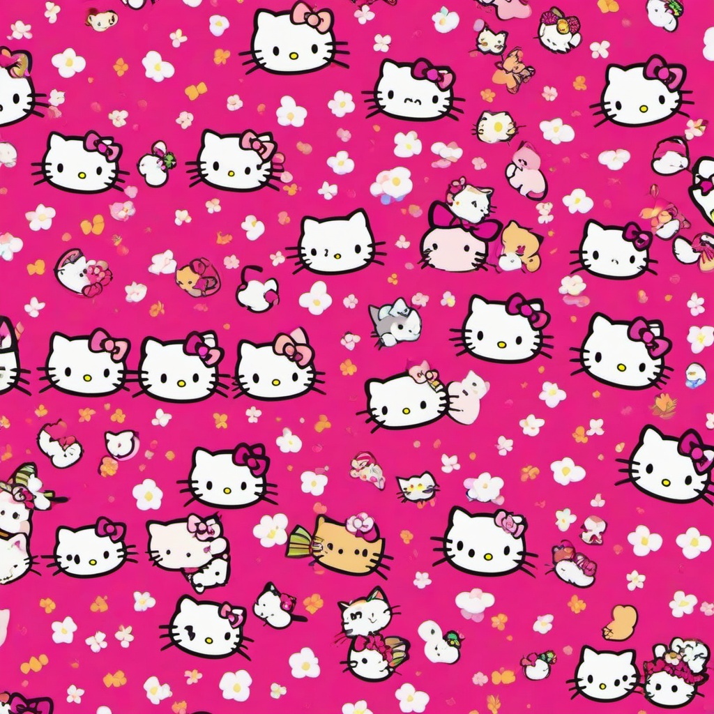 Cat Background Wallpaper - hello kitty pattern background  