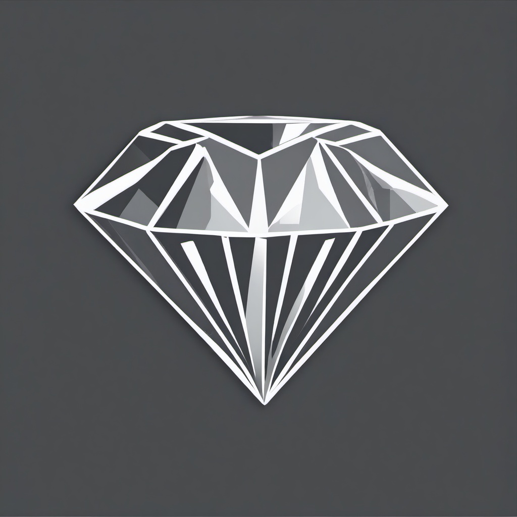 Diamond clipart - diamond with a sparkle effect  vector clipart