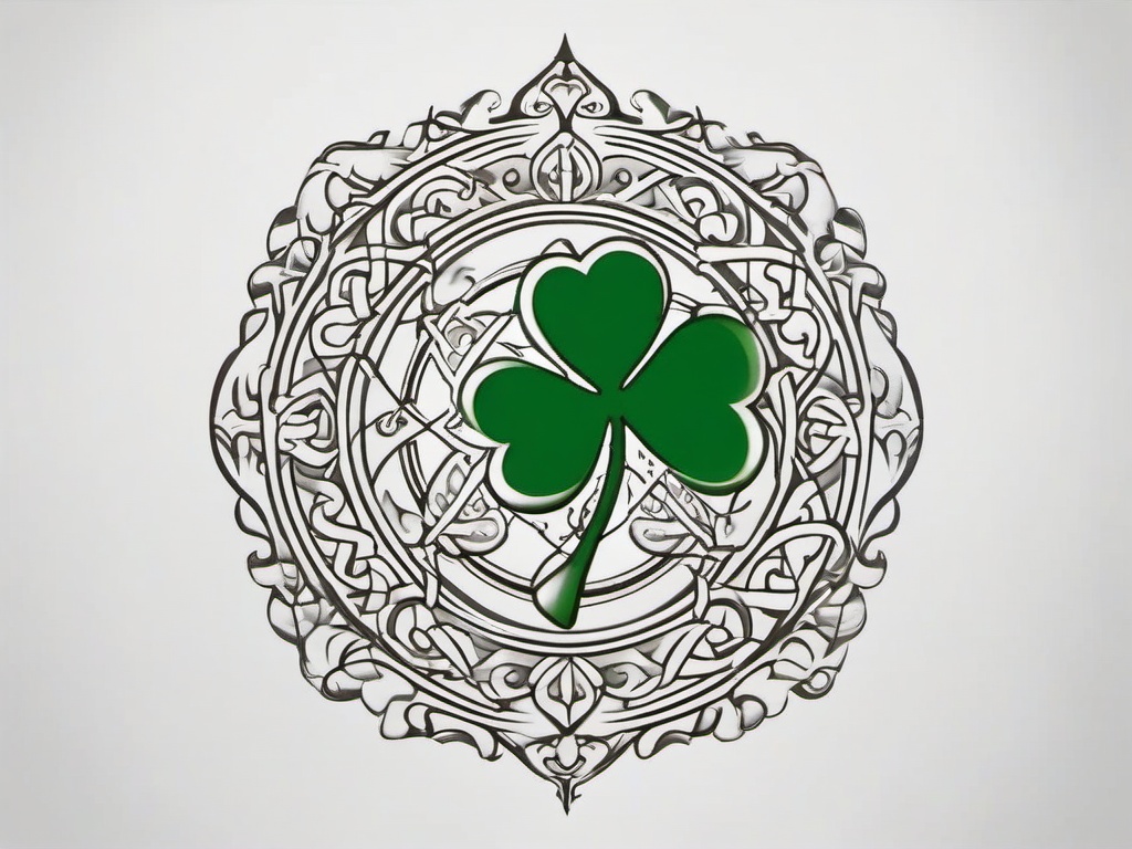 irish blessing tattoo designs  simple color tattoo,minimal,white background