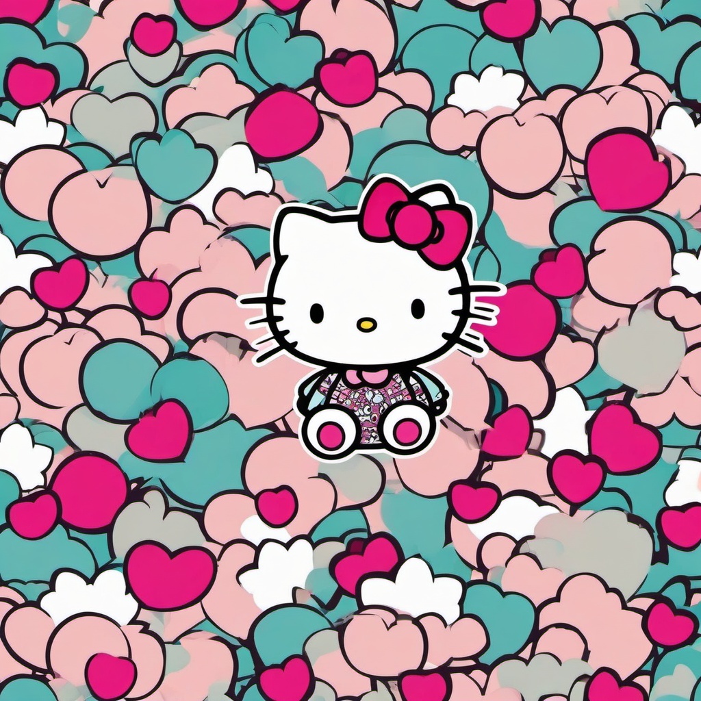 Hello Kitty Background - Cute Hello Kitty Adventures wallpaper, abstract art style, patterns, intricate