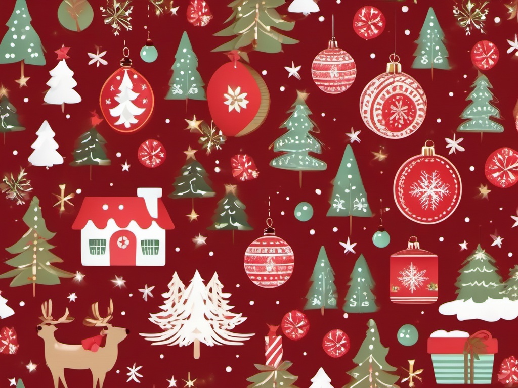 Cute Christmas Scenery Wallpaper to Bring the Joy of the Holiday Season to Your Device intricate details, patterns, wallpaper photo