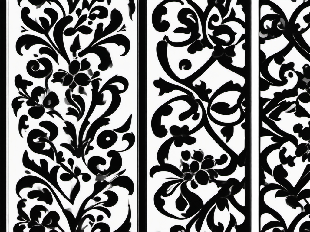 Black In White Background - Subtle black accents in white.  background wallpaper