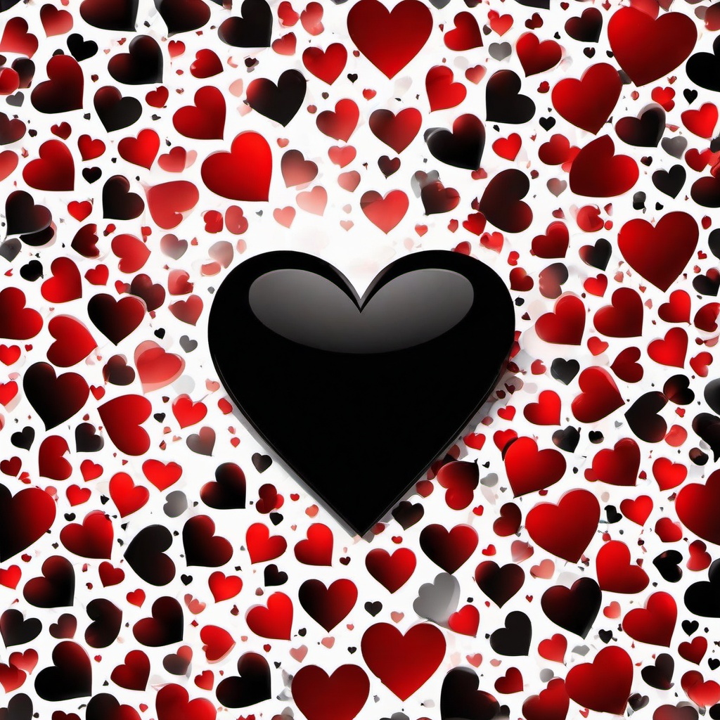 Red Background Wallpaper - black and red heart background  