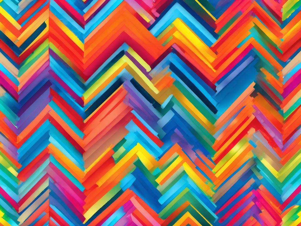 Rainbow Chevron Background  