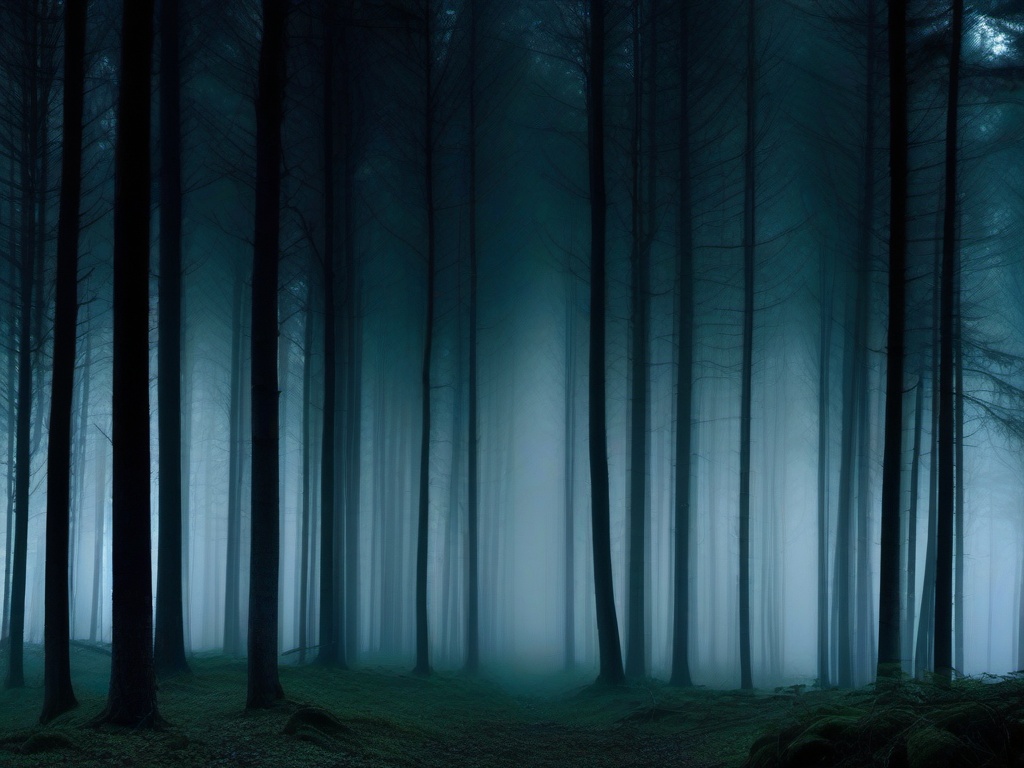 Dark Foggy Forest Wallpaper  ,desktop background wallpaper