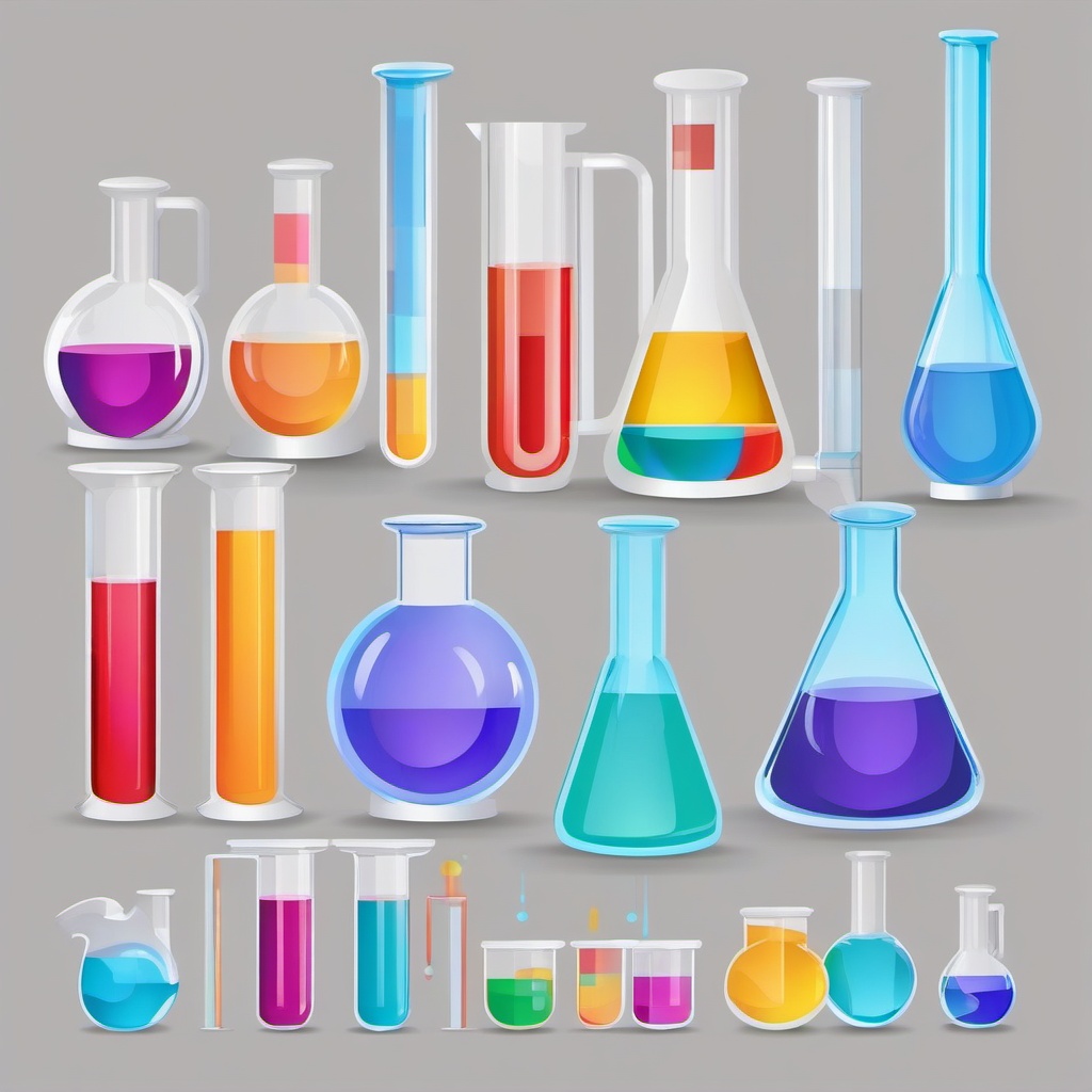 Chemistry Beaker clipart - Cylindrical vessel for measuring and mixing chemicals, ,vector color clipart,minimal