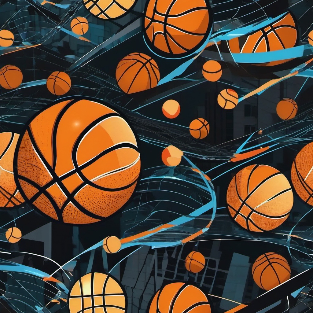 Cool Basketball Wallpapers - Streetball Game in the City  intricate patterns, splash art, wallpaper art