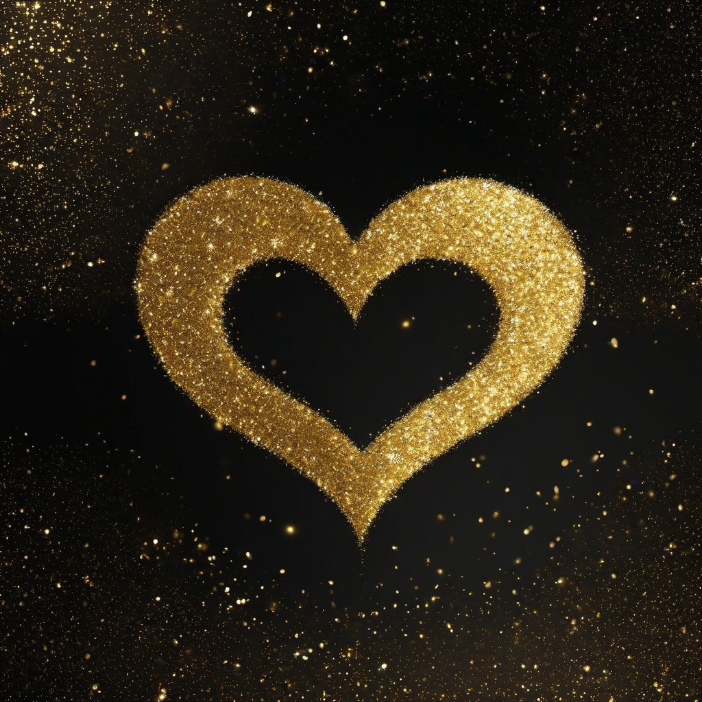 Heart Background Wallpaper - gold glitter heart wallpaper  