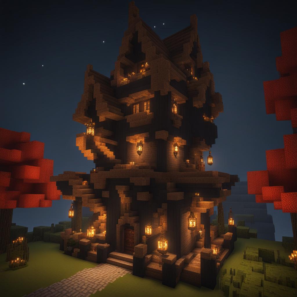 enchanting wizard's tower with spellbinding decorations - minecraft house ideas minecraft block style