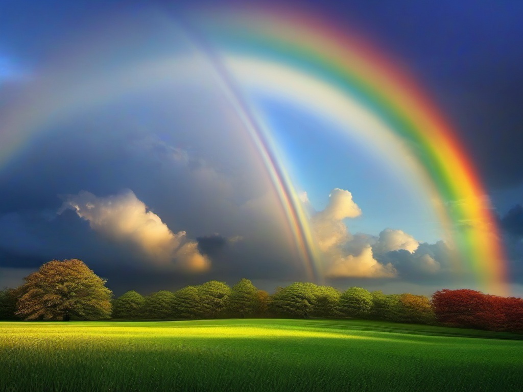 Rainbow In Sky Background  ,desktop background wallpaper