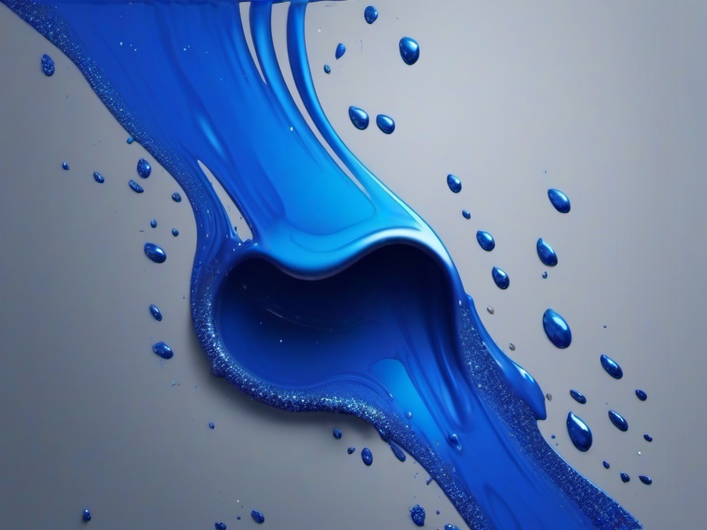 Blue Glitter Drip Background  