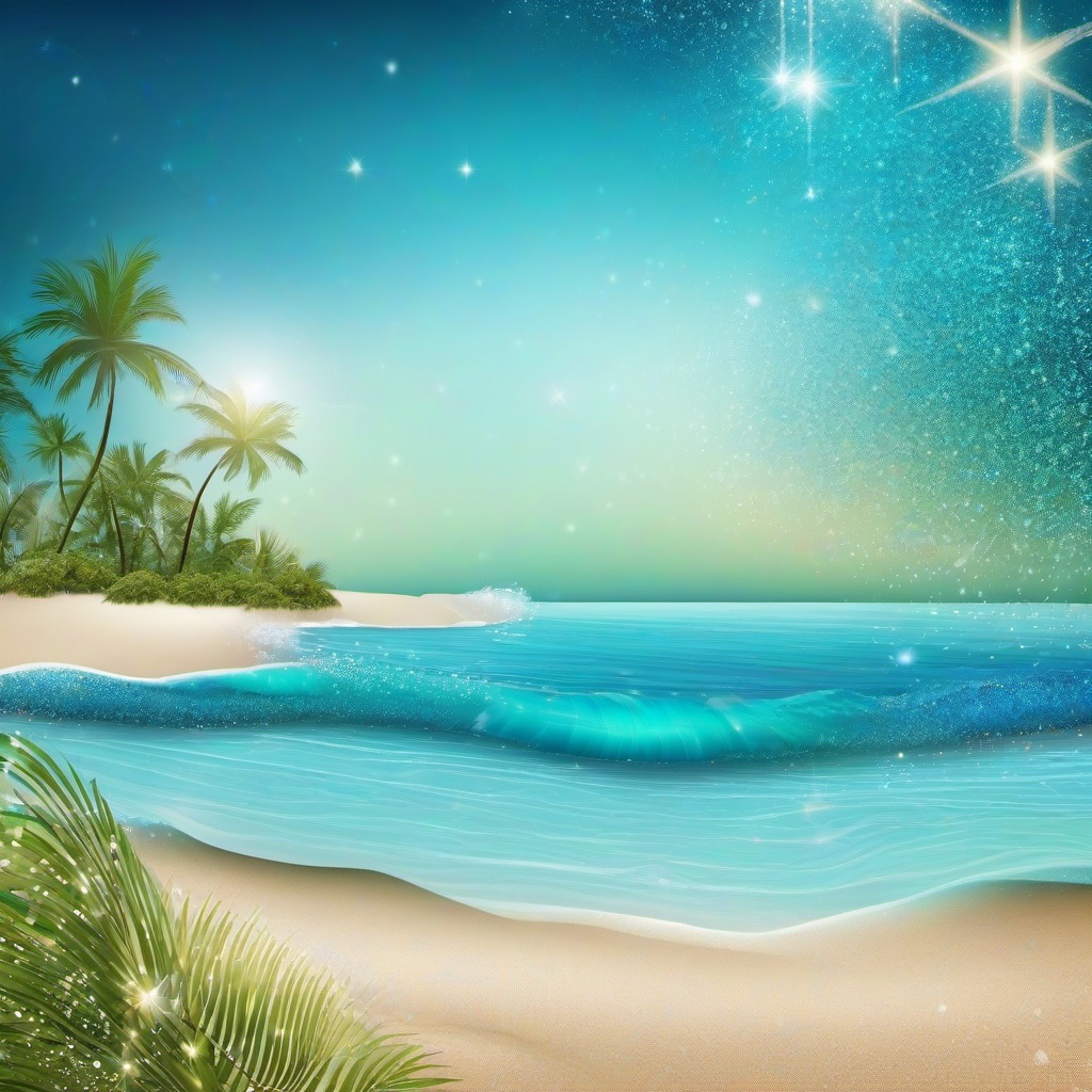 Beach background - beach glitter background  