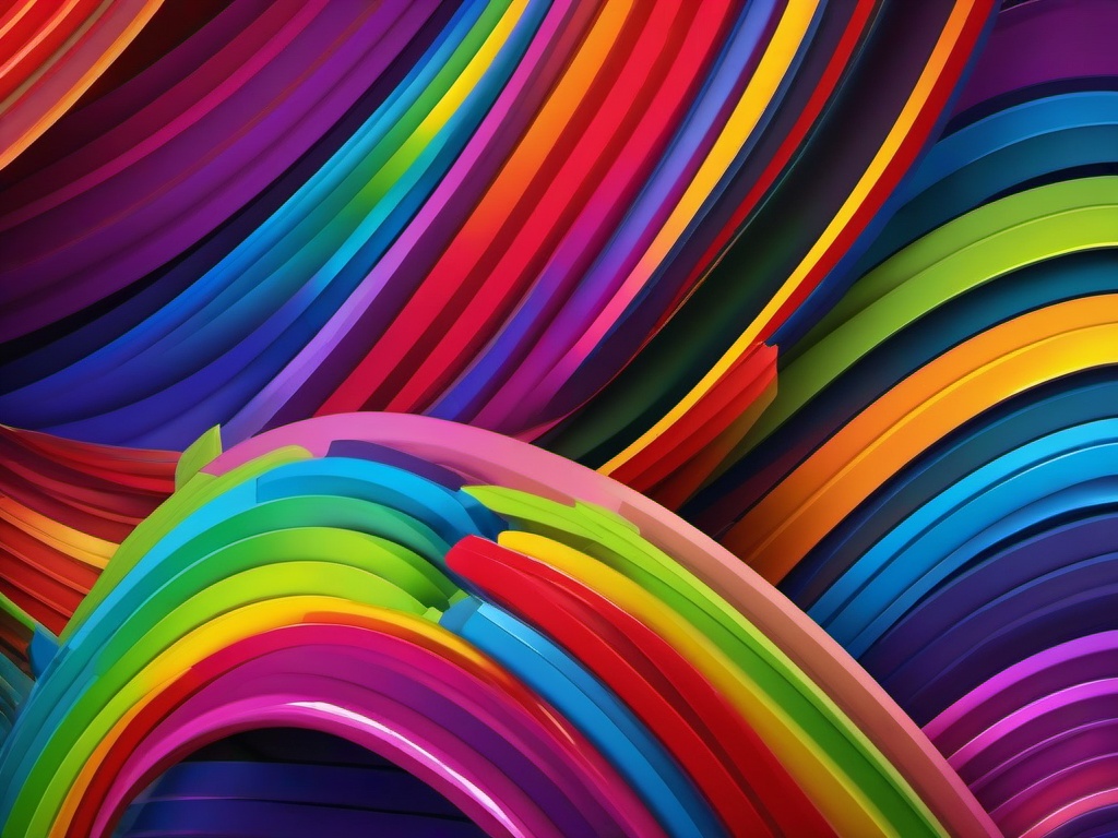 Rainbow Art Background  