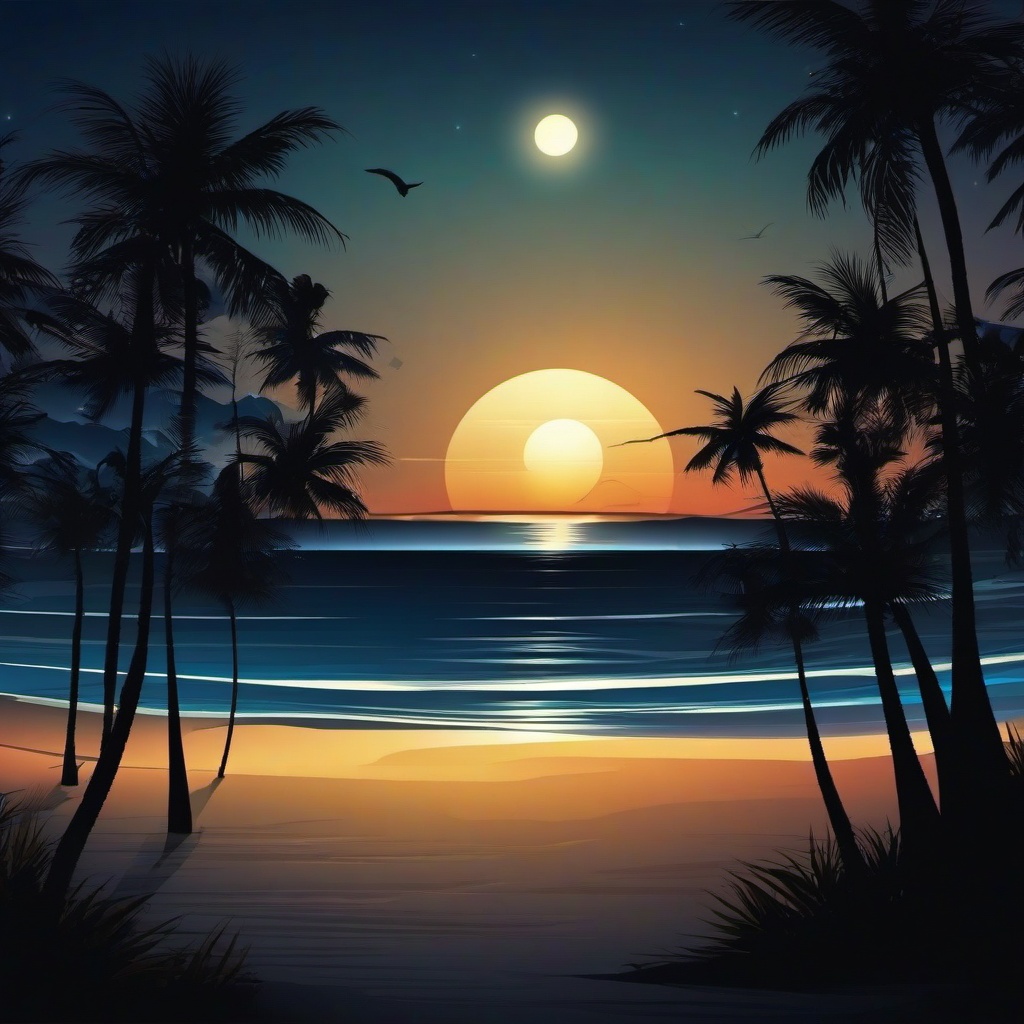 Beach Background Wallpaper - beach wallpaper night  