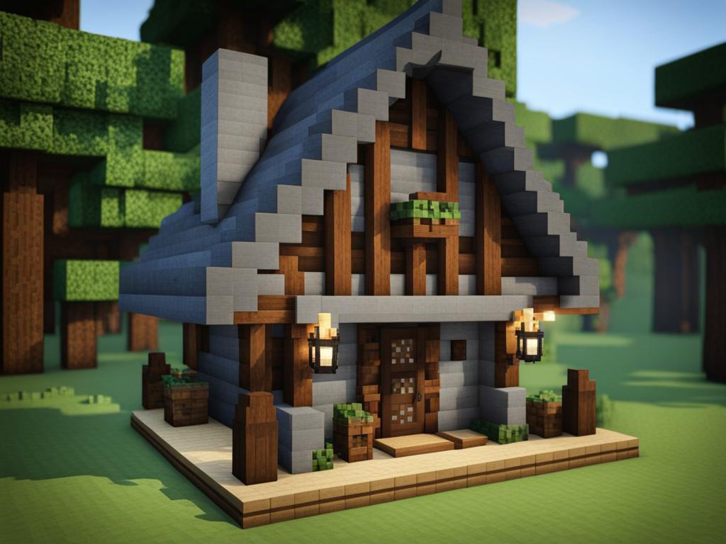 medieval archery shop with bows and arrows for sale - minecraft house design ideas minecraft block style