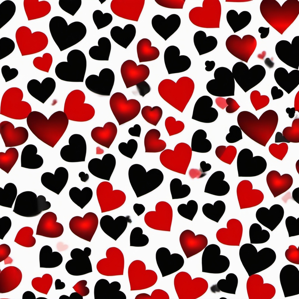 Red Background Wallpaper - red and black hearts background  