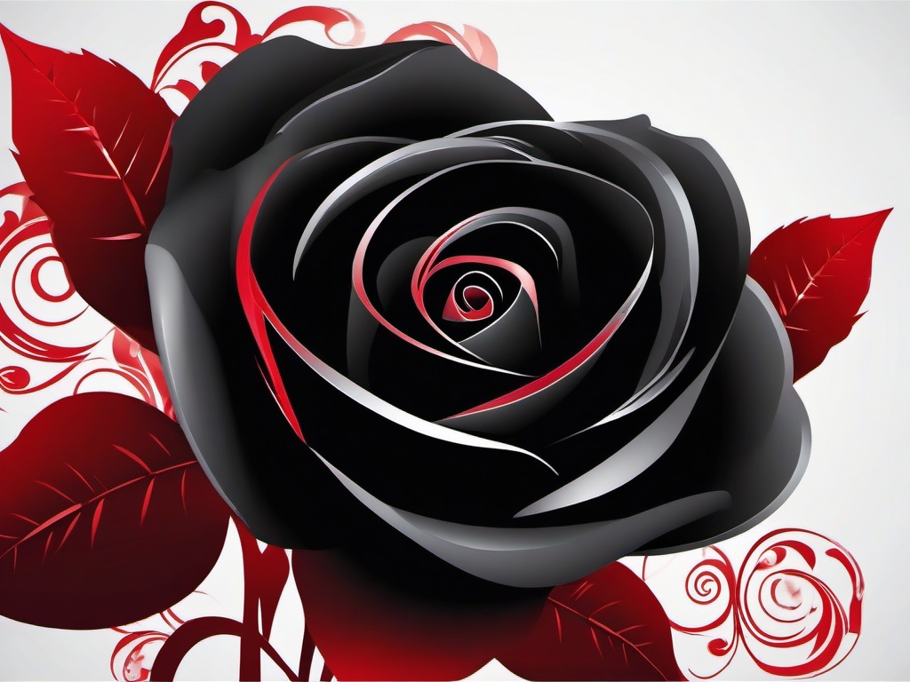 Black Background Red Rose-Deep black with a single, striking red rose in the center  background wallpaper