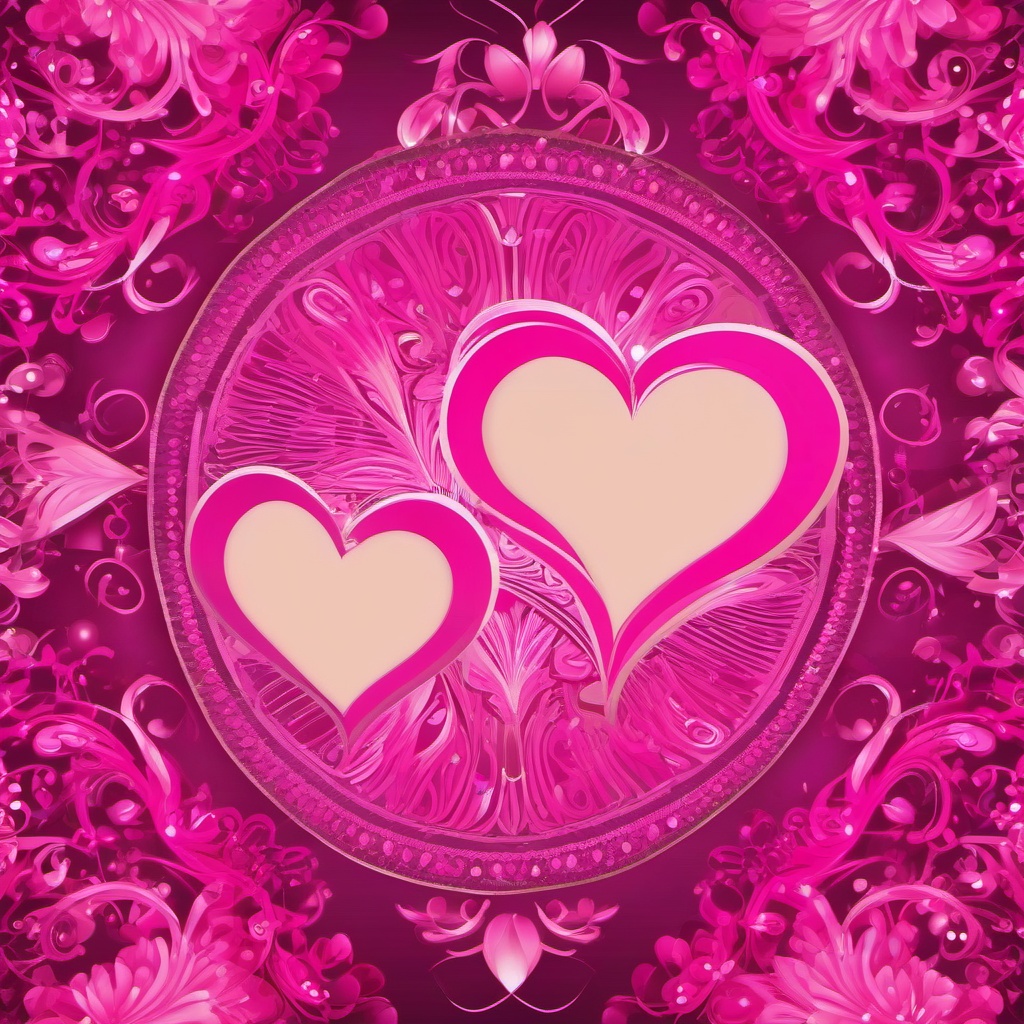 Pink Heart Wallpaper - Romantic Pink Hearts  intricate patterns, splash art, wallpaper art