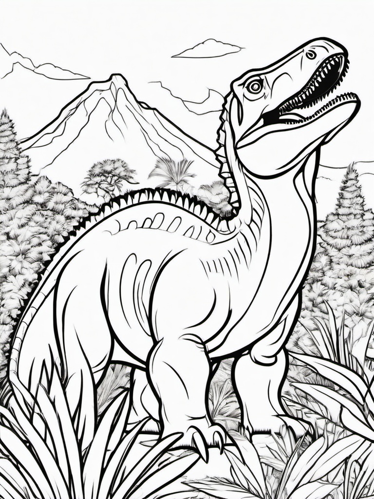 Segisaurus Coloring Pages - Small Jurassic Dinosaur  black outline printable coloring page