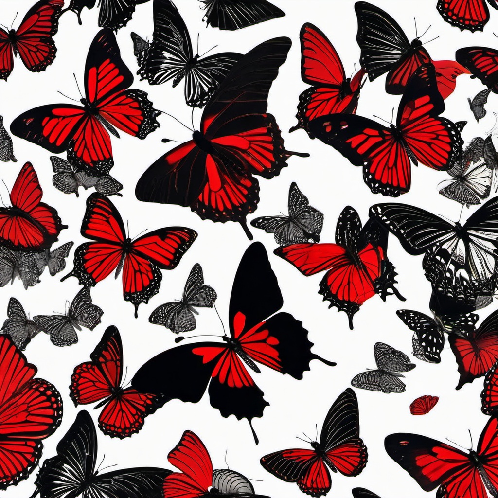 Butterfly Background Wallpaper - red butterfly with black background  