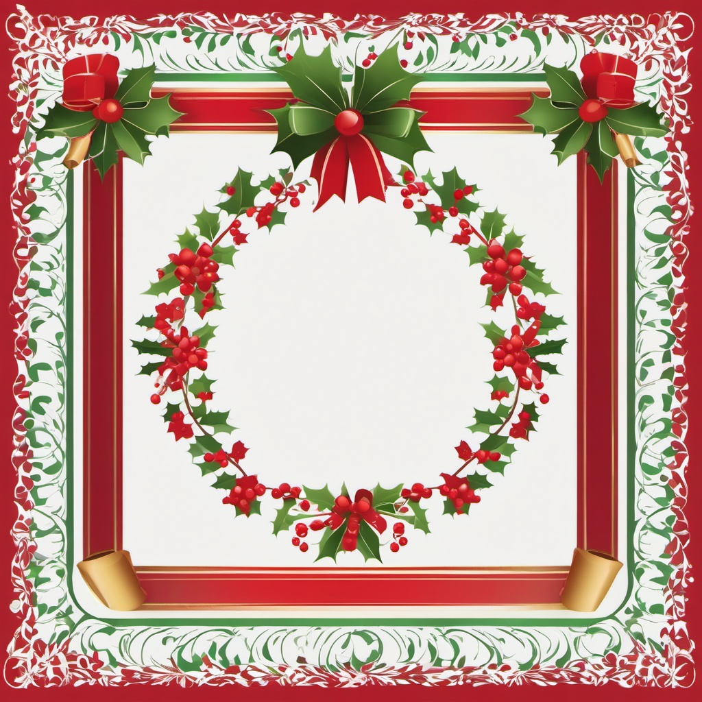 Free Christmas border clipart, Decorative borders for holiday designs.  simple, 2d flat