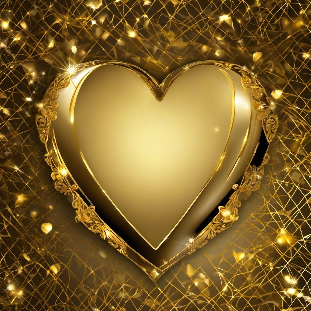 Heart Background Wallpaper - gold heart background  