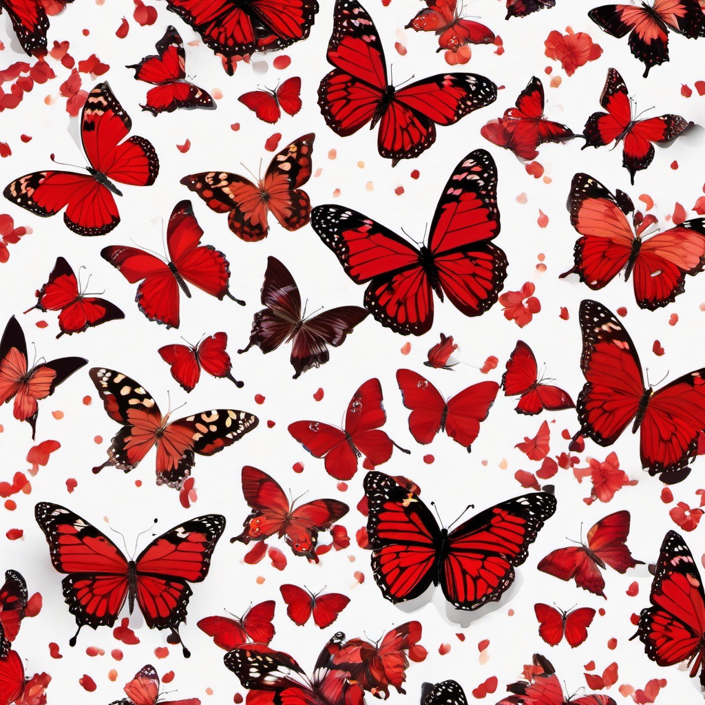 Butterfly Background Wallpaper - red butterflies background  