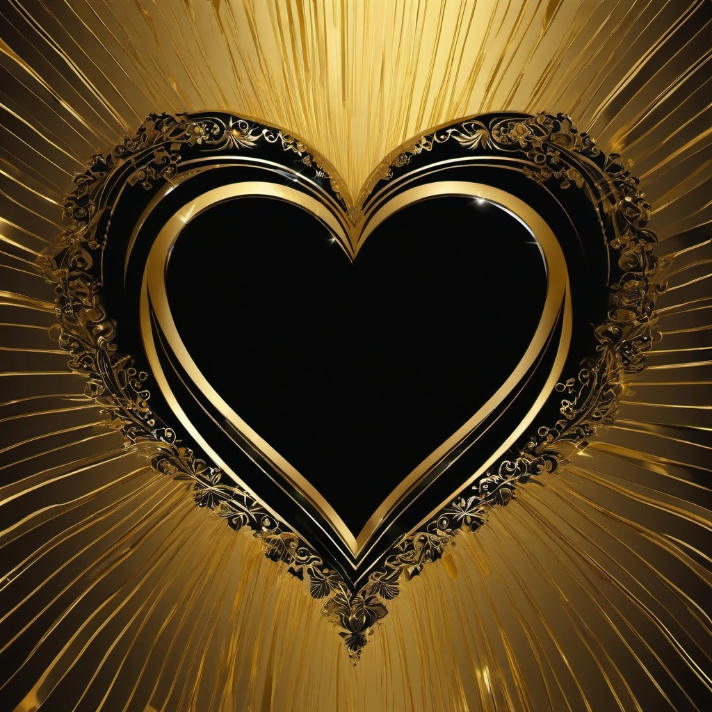 Gold Background Wallpaper - black and gold heart background  