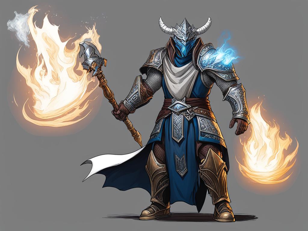 dragonborn sorcerer with elemental mastery - sketch a dragonborn sorcerer harnessing elemental mastery, with fire, ice, and lightning at their command. 