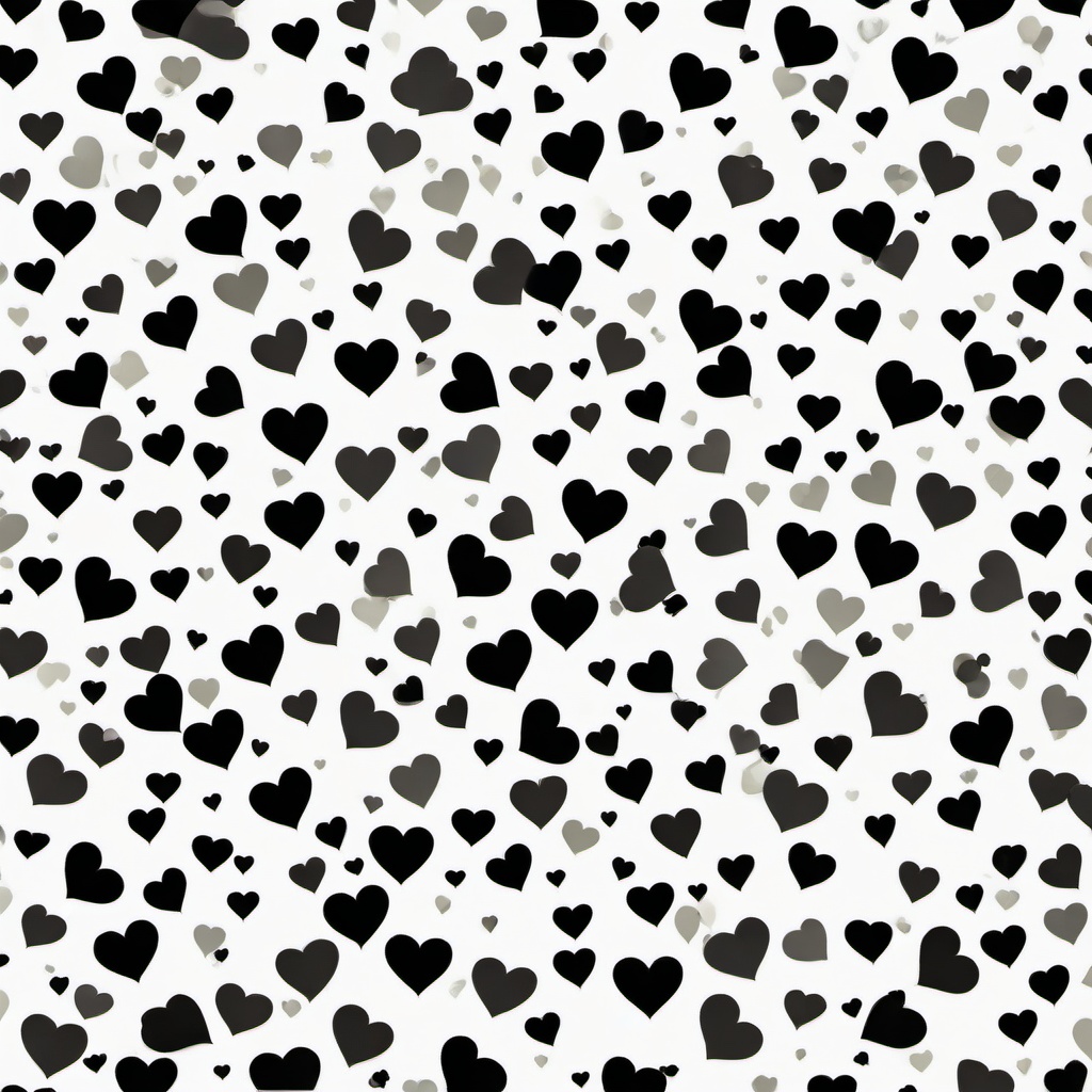 Heart Background Wallpaper - white wallpaper with black hearts  