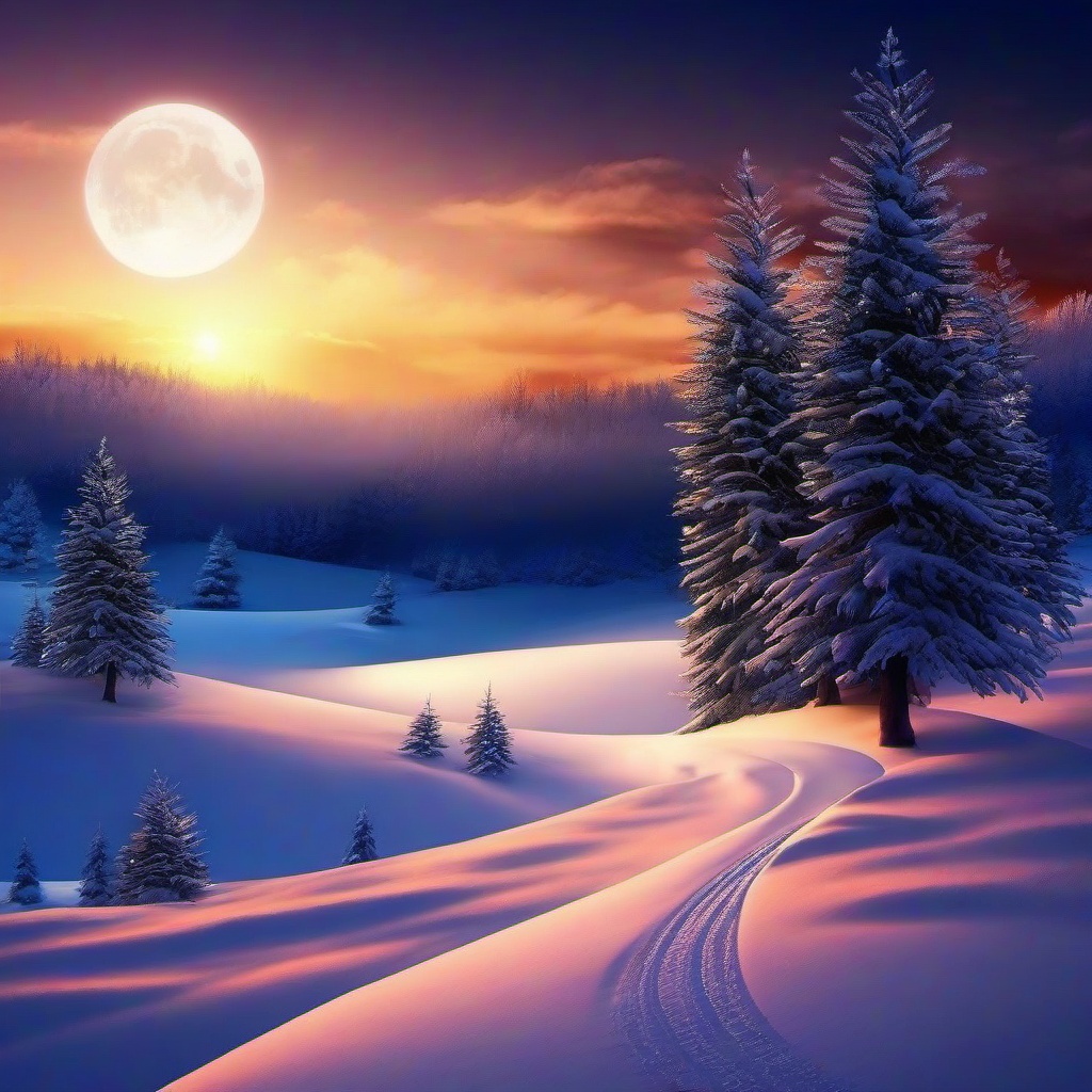 Winter background wallpaper - night winter wallpaper  