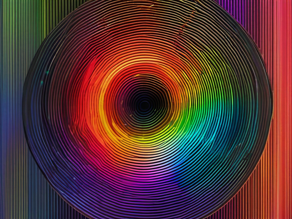 Rainbow Zoom Background  