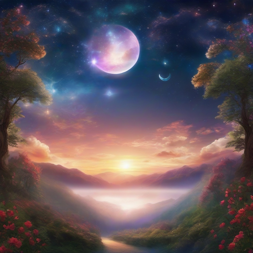 Heaven Background - Find serenity in a heavenly backdrop, featuring the peaceful and ethereal beauty of celestial realms.  intricate patterns, splash art, wallpaper art