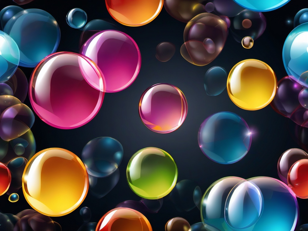 Bubble clipart - bubbles with a reflective quality  