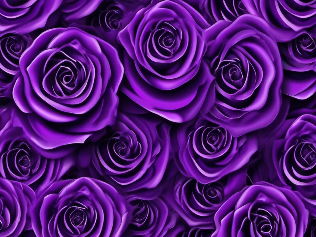 Purple iPhone Wallpaper - Royal Purple Roses  intricate patterns, splash art, wallpaper art