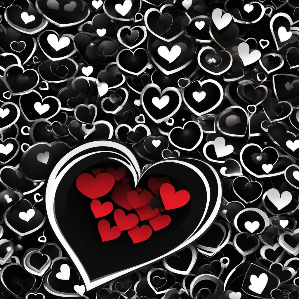 Heart Background Wallpaper - black background with a heart  