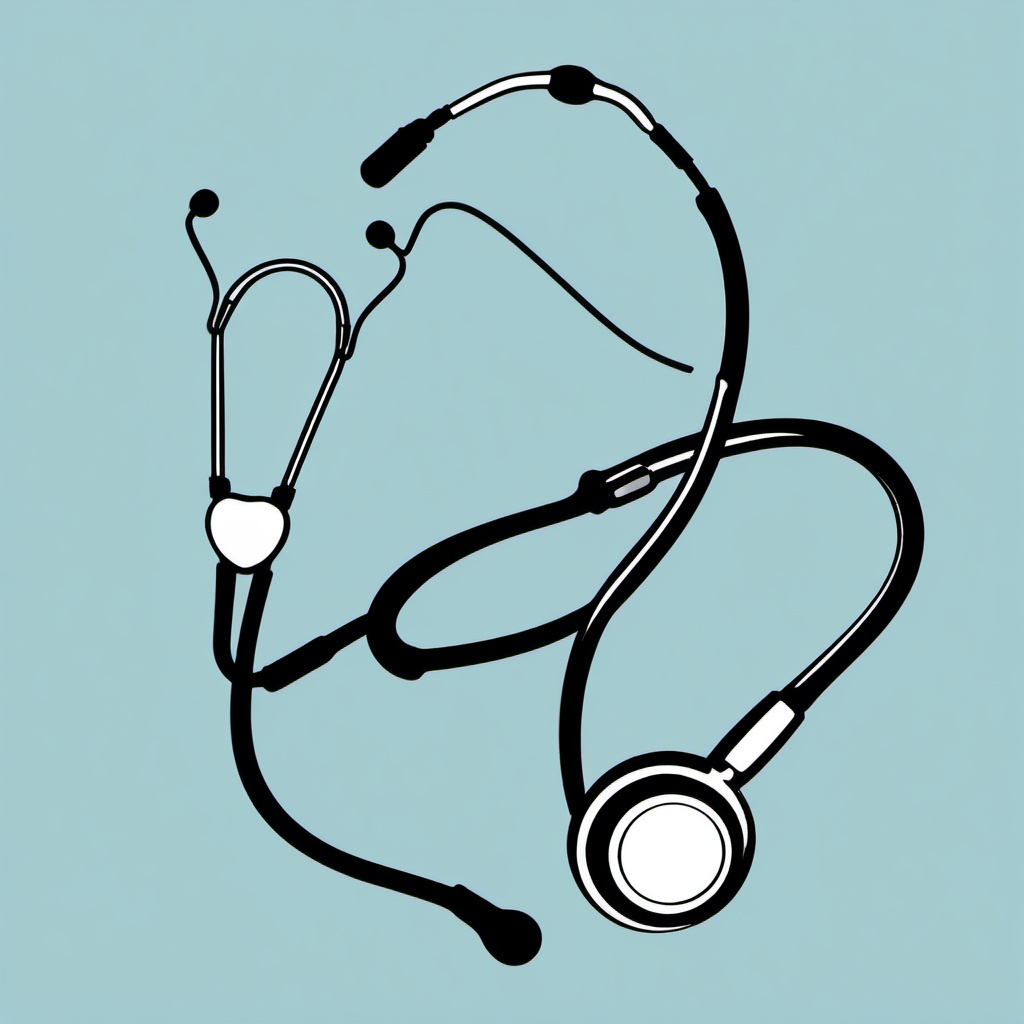 Stethoscope clipart - stethoscope with medical symbols  