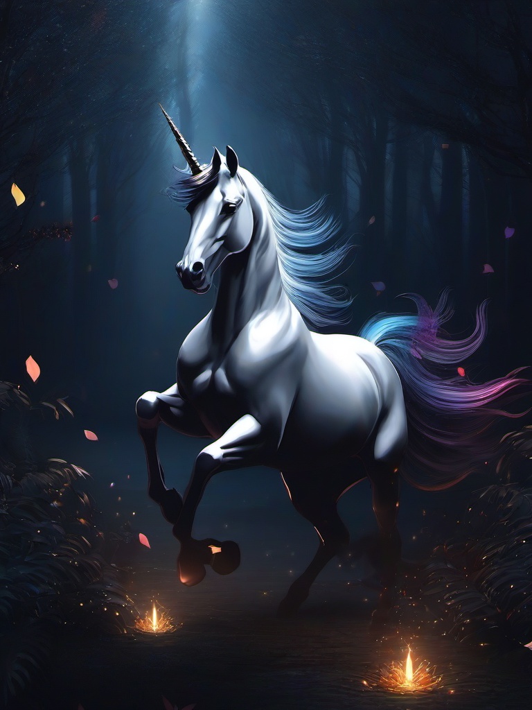 Dark Unicorn Wallpaper  ,mobile iphone background wallpaper