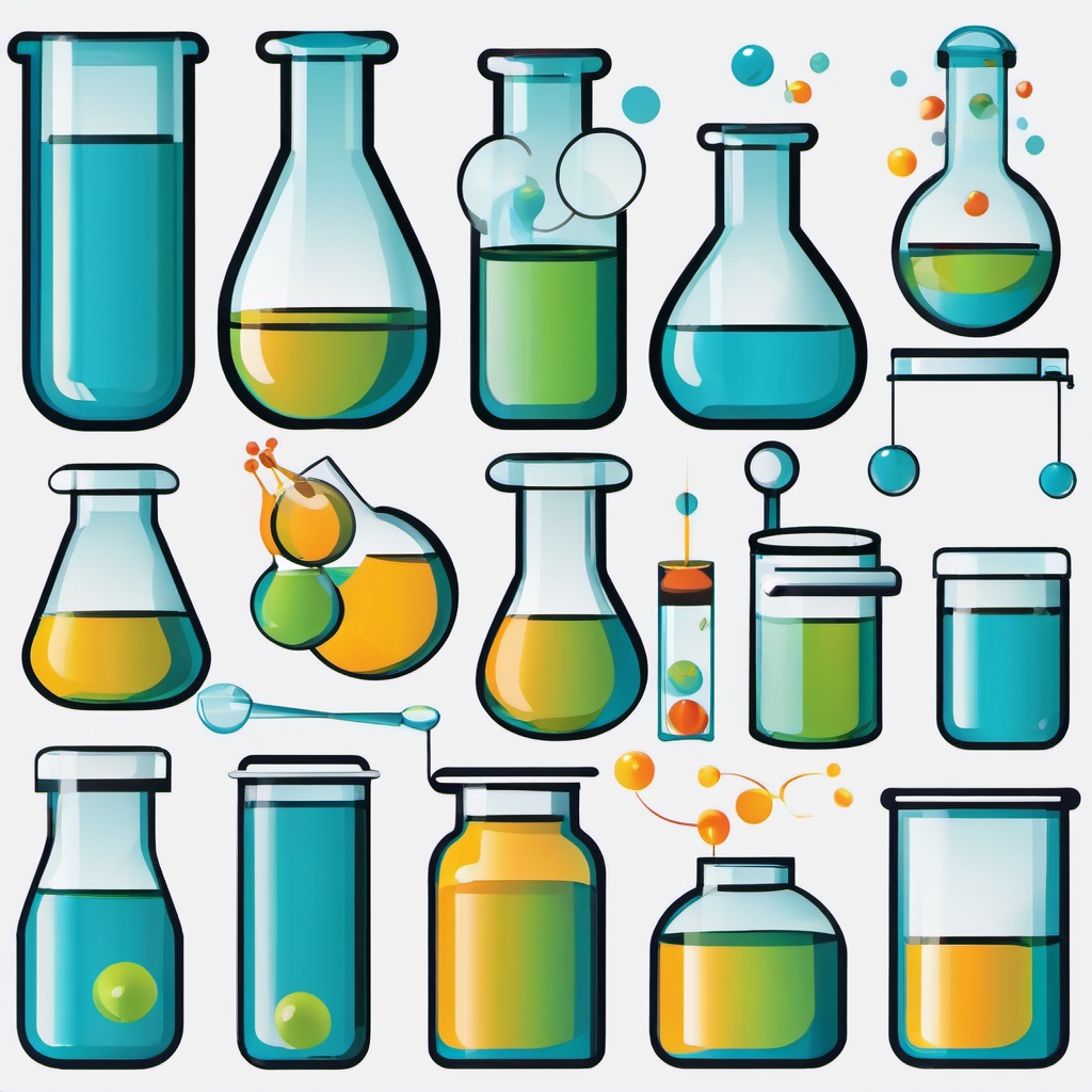 Biotech Research clipart - Biotech research and experiments, ,vector color clipart,minimal