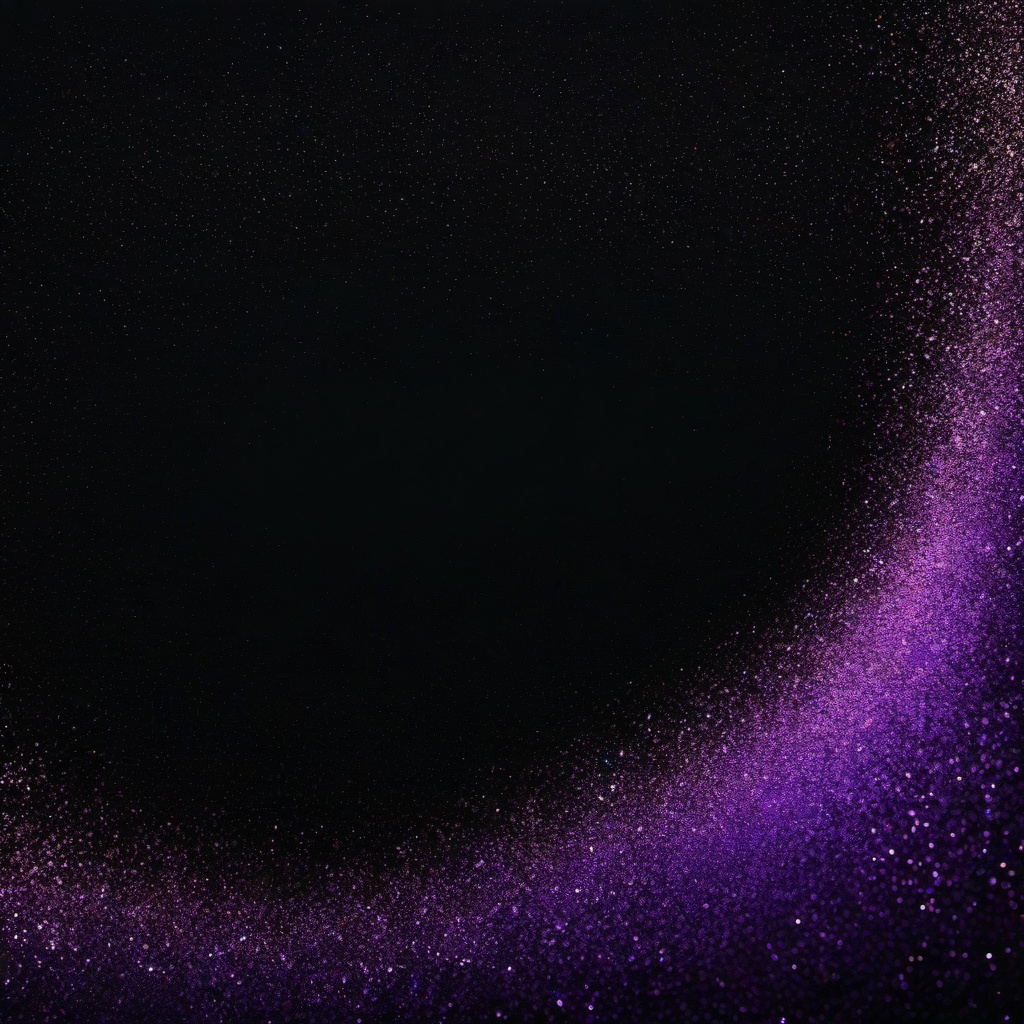 Glitter background - black background with purple glitter  