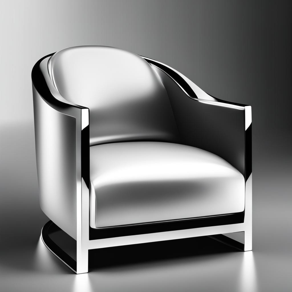 chair clipart - a sleek modern chair, an invitation to rest and ponder in style 