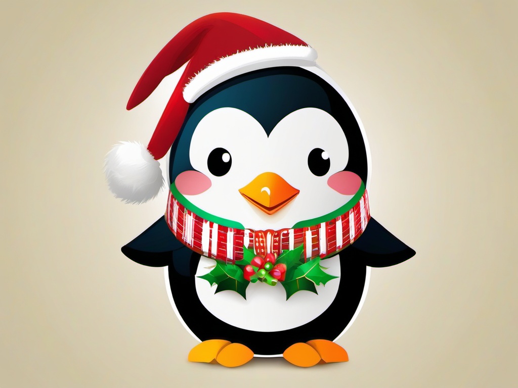 Christmas Penguin Wallpaper  