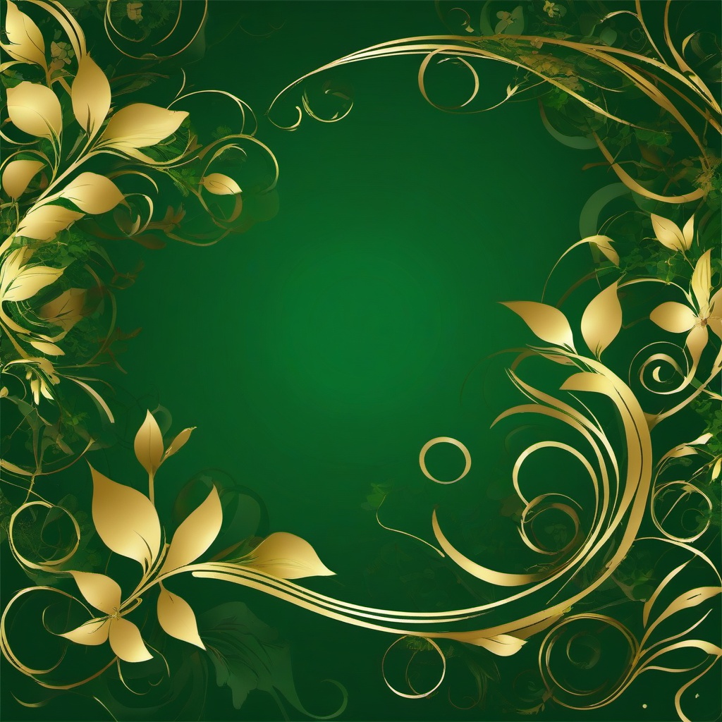 gold green background  