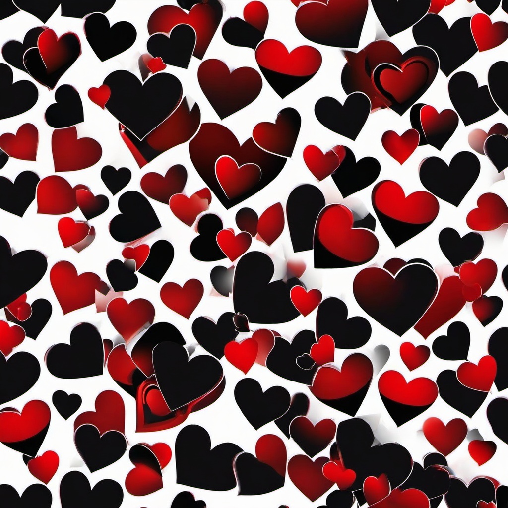 Heart Background Wallpaper - black red heart wallpaper  