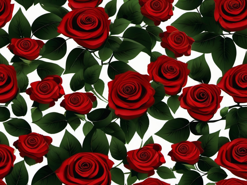 Black Background With Red Rose-Black with a red rose bouquet and green leaves for contrast  background wallpaper