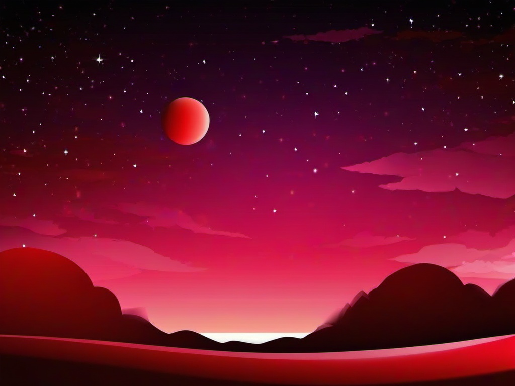 Red Night Sky Wallpaper  ,desktop background wallpaper