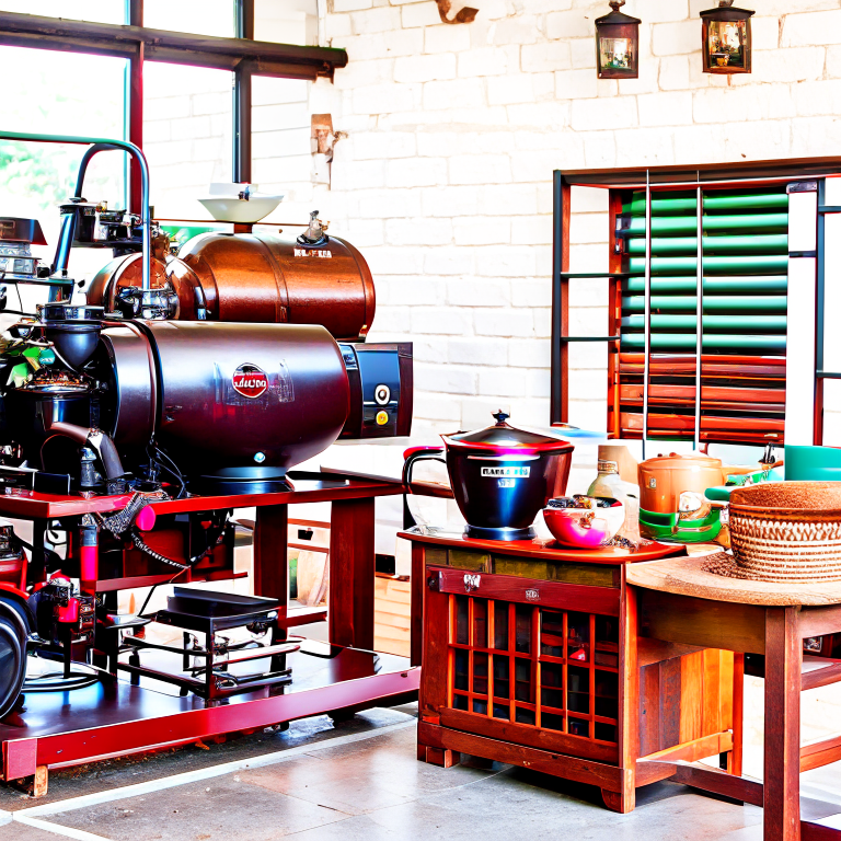 artisanal coffee roastery, savoring freshly brewed coffee and learning about the roasting process. 